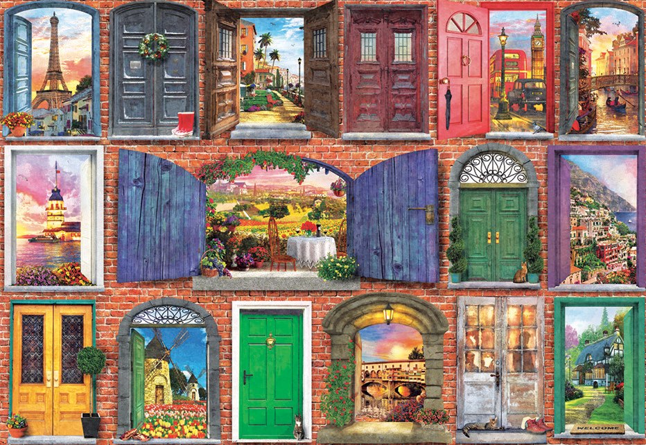 Doors Of Europe - 1500pc Jigsaw Puzzle by Educa