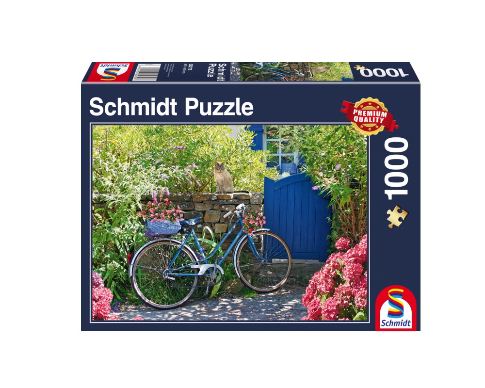 Country Outing by Bike - 1000pc Jigsaw Puzzle by Schmidt  			  					NEW - image 1