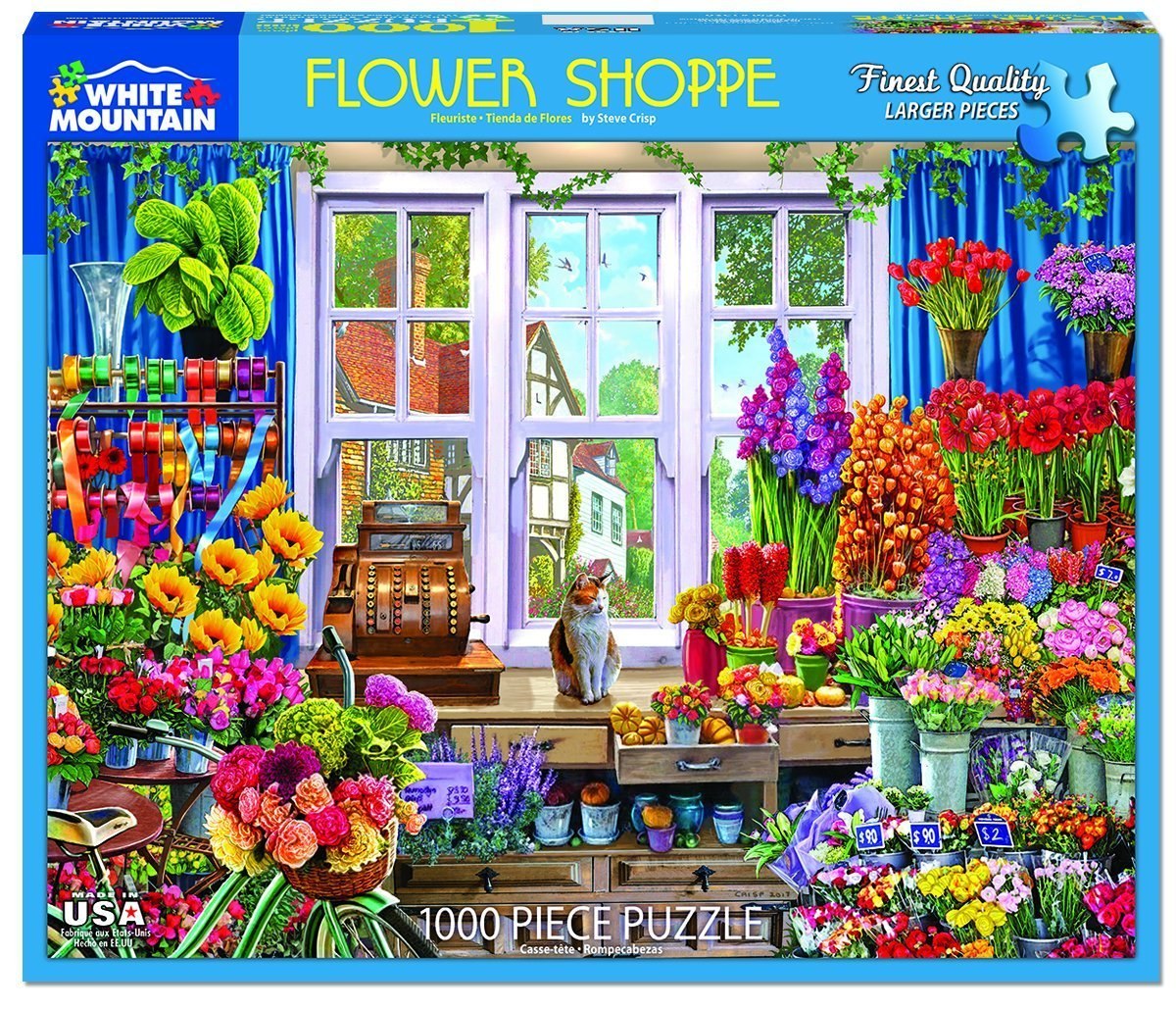 Flower Shoppe - 1000pc Jigsaw Puzzle By White Mountain  			  					NEW - image 1