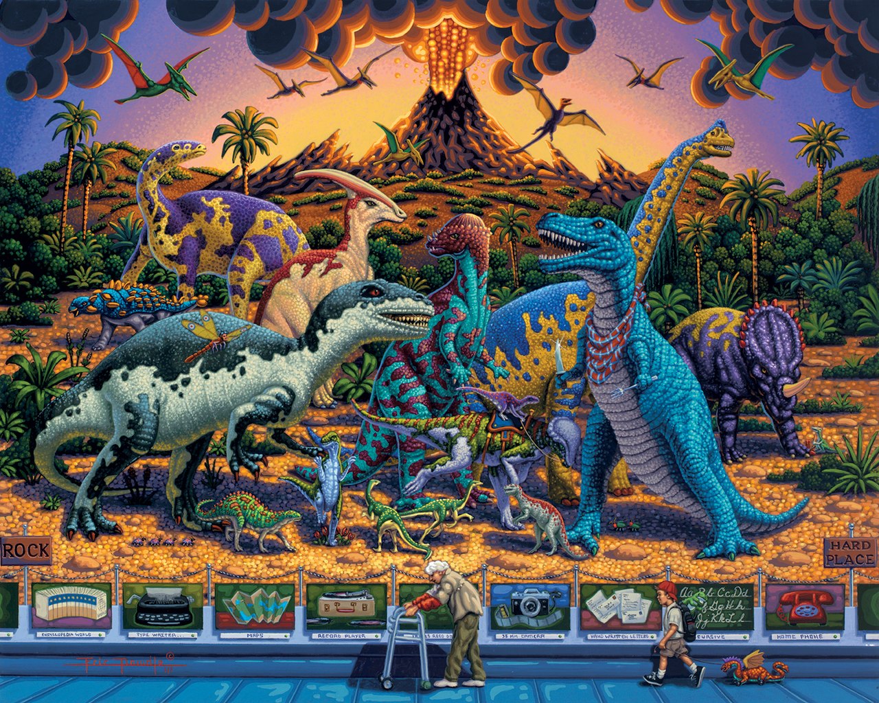 Dinosaur Museum - 500pc Jigsaw Puzzle by Dowdle  			  					NEW