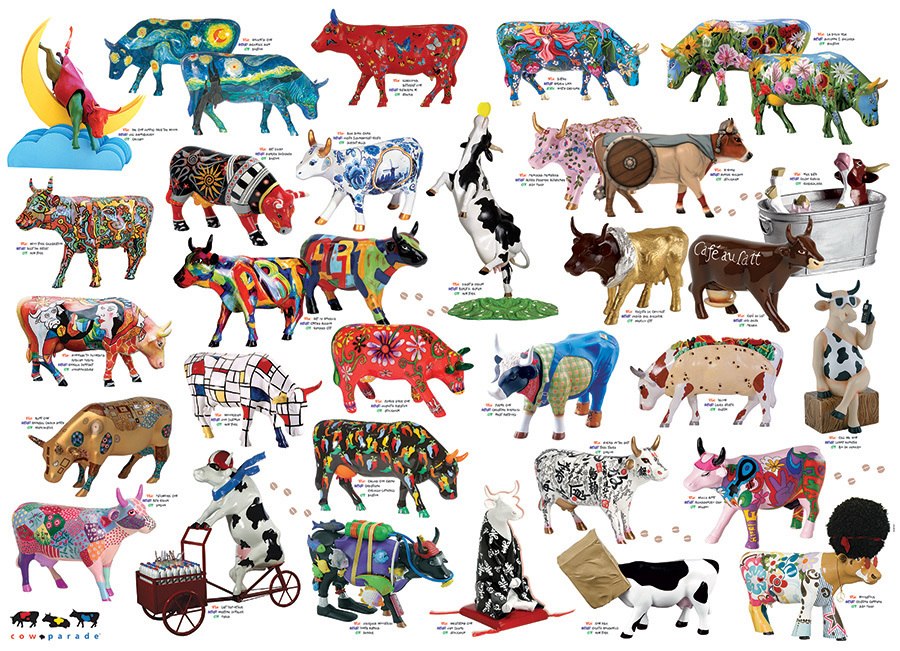 Cow Parade - 1000pc Jigsaw Puzzle by Cobble Hill