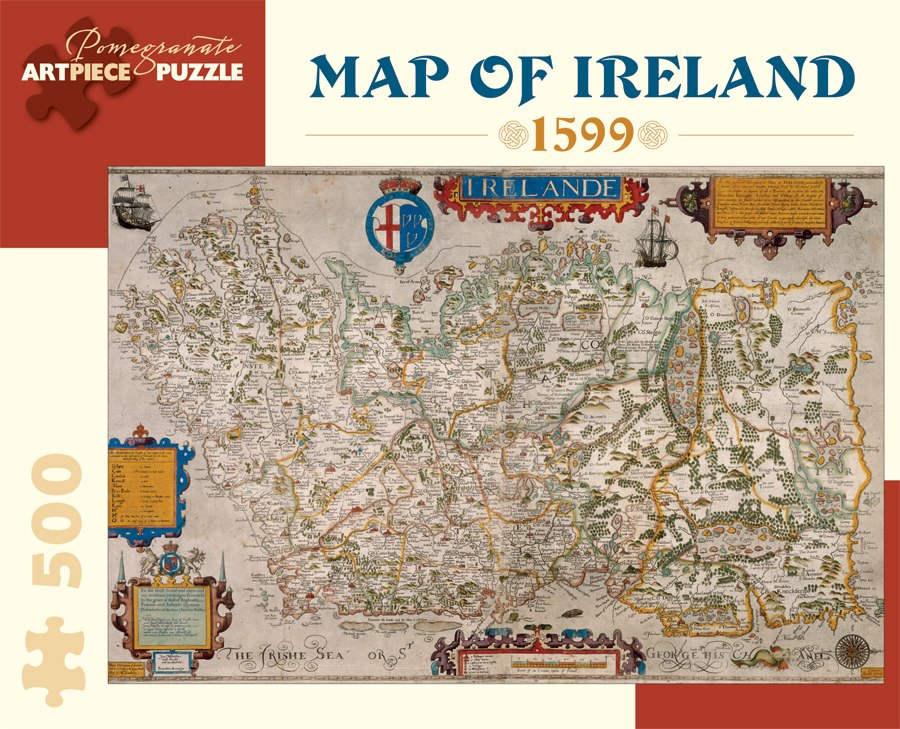 Map of Ireland: 1599 - 500pc Jigsaw Puzzle by Pomegranate