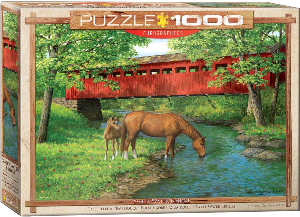 Weirs: Sweet Water Bridge - 1000pc Jigsaw Puzzle by Eurographics  			  					NEW - image 3