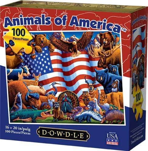 Animals of America - 500pc Jigsaw Puzzle by Dowdle  			  					NEW - image 1