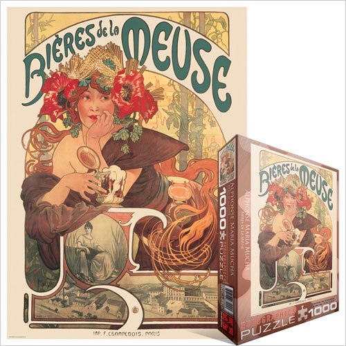 Mucha: Bieres de la Meuse - 1000pc Jigsaw Puzzle by Eurographics