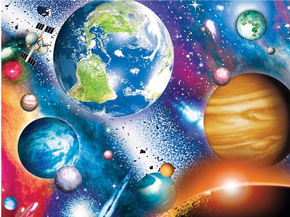 3D Puzzle: Space - 48pc Lenticular Jigsaw Puzzle