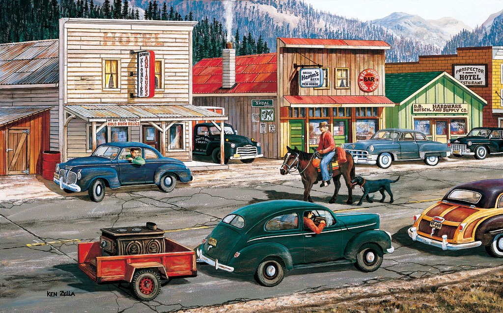 Along the Yukon - 300pc Large Format Jigsaw Puzzle By Sunsout