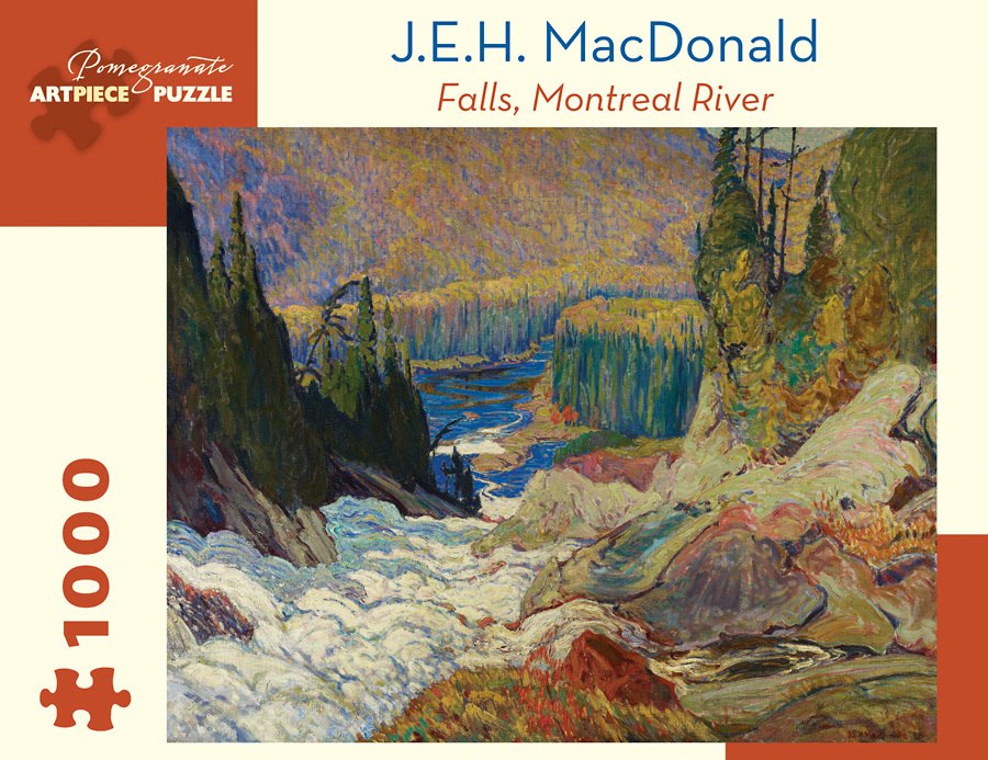 MacDonald: Falls, Montreal River - 1000pc Jigsaw Puzzle by Pomegranate  			  					NEW - image 1