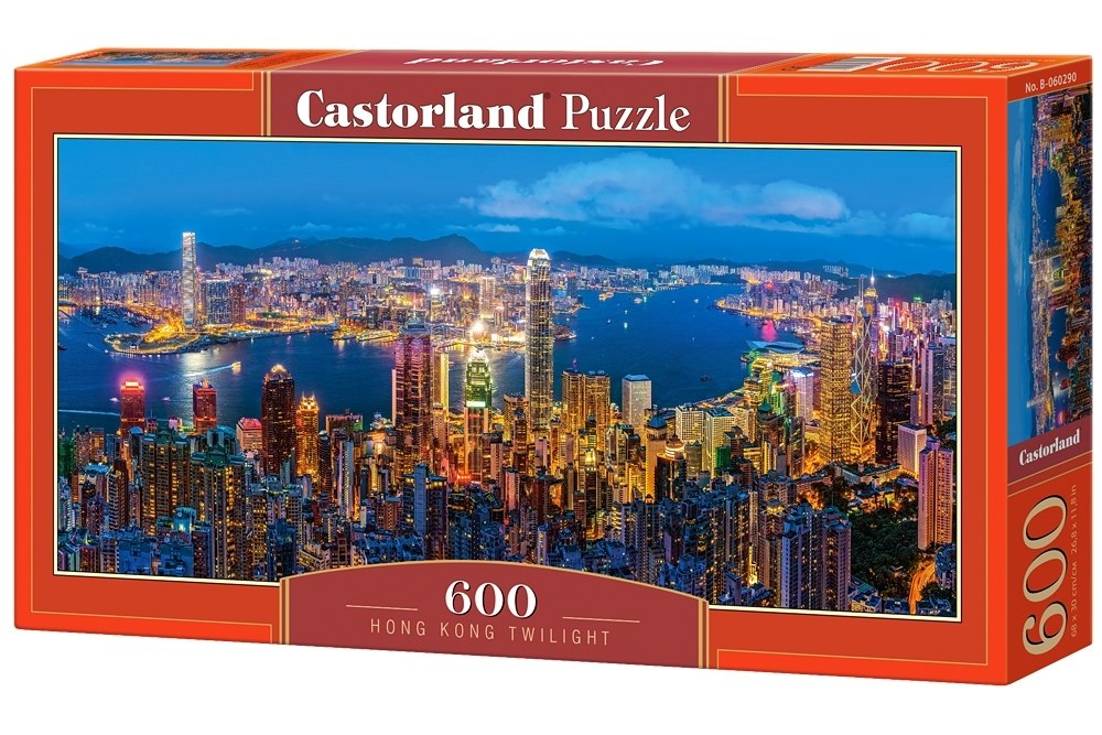 Hong Kong Twilight - 600pc Jigsaw Puzzle By Castorland  			  					NEW - image 1