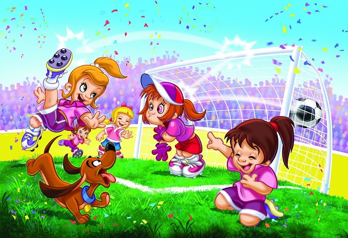 Go Girls Go! Soccer - 100pc Jigsaw Puzzle by Eurographics  			  					NEW - image 2