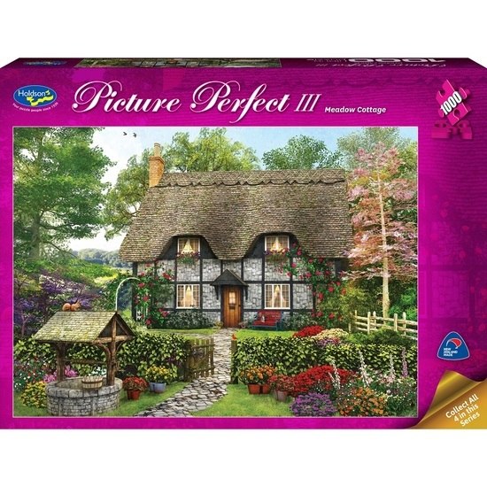 Picture Perfect II: Meadow Cottage - 1000pc Jigsaw Puzzle by Holdson  			  					NEW - image 1