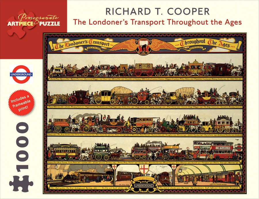 Londoner's Transport Throughout the Ages - 1000pc Jigsaw Puzzle by Pomegranate