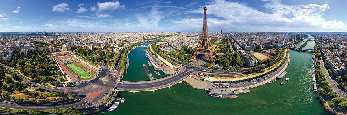 Paris, France - 1000pc Panoramic Jigsaw Puzzle by Eurographics  			  					NEW - image 2