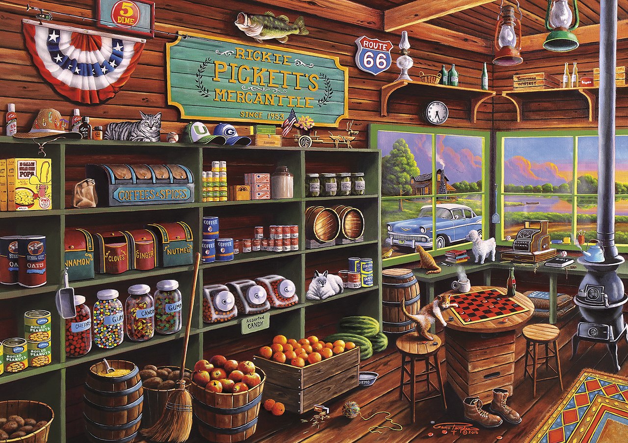 Rickie Pickett's Mercantile - 500pc Jigsaw Puzzle By Buffalo Games