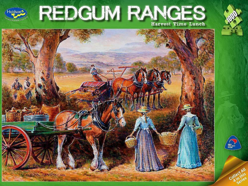 Redgum Ranges: Harvest Time Lunch - 1000pc Jigsaw Puzzle by Holdson  			  					NEW - image 1