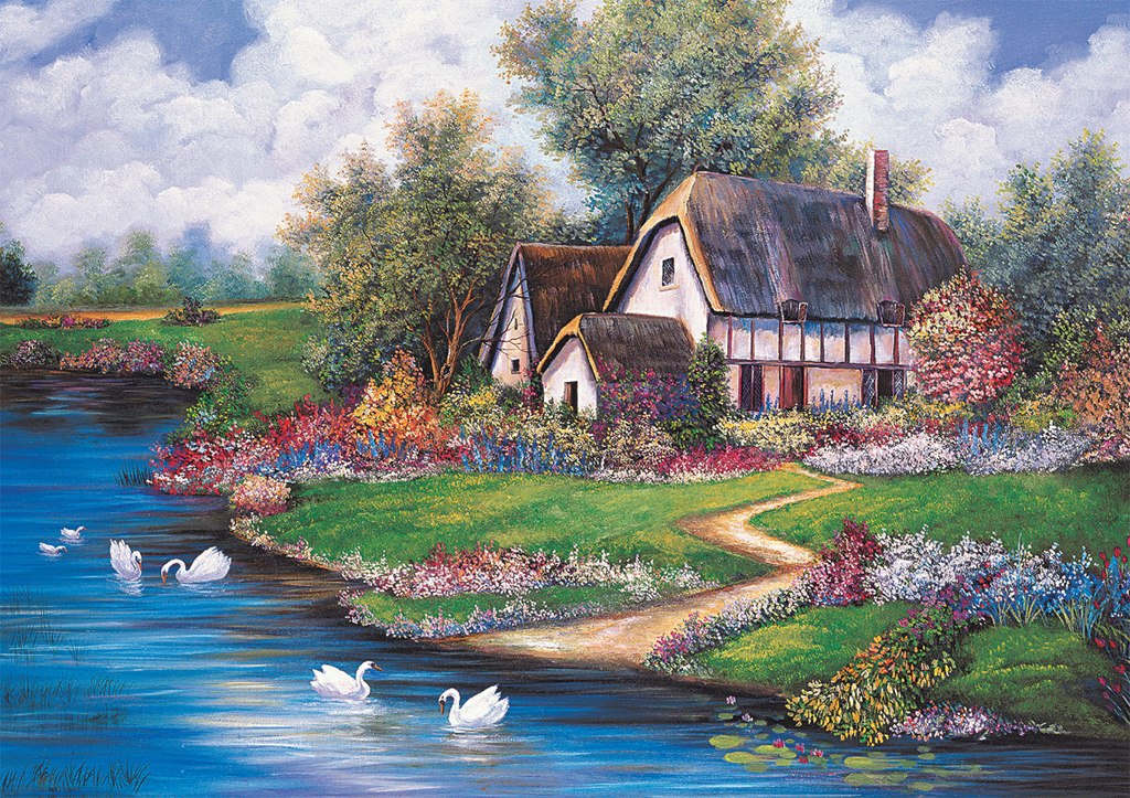 Flourishing Spring - 2000pc Jigsaw Puzzle by Tomax