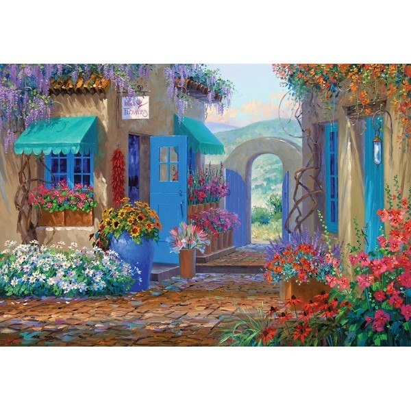 Courtyards: Floral Invitation - 500pc Jigsaw Puzzle by Holdson  			  					NEW
