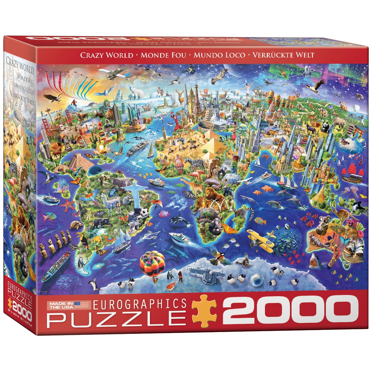 Adrian: Crazy World - 2000pc Jigsaw Puzzle by Eurographics  			  					NEW - image 1