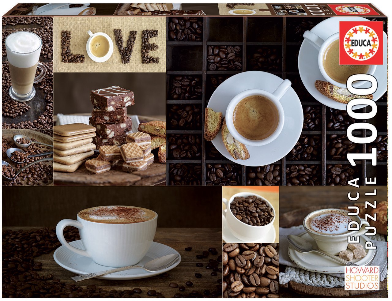 Coffee - 1000pc Jigsaw Puzzle by Educa  			  					NEW - image 1