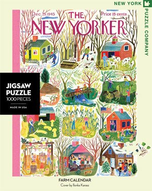 Farm Calendar - 1000pc Jigsaw Puzzle by New York Puzzle Co.