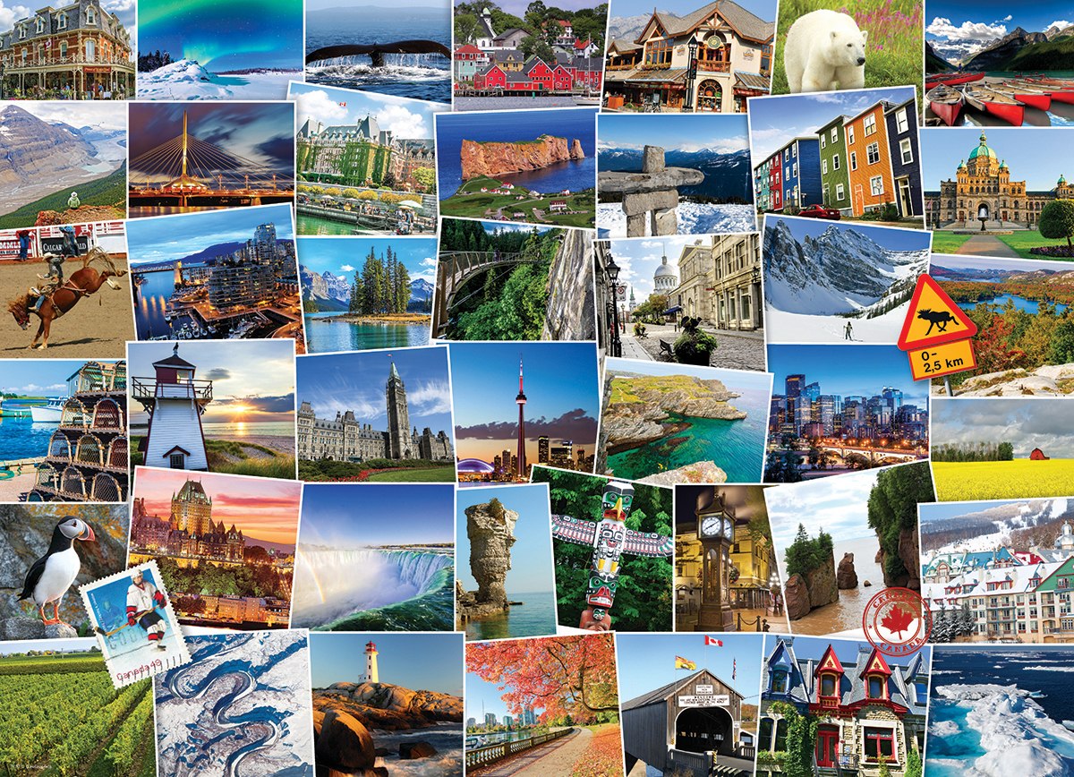 The Globetrotter Collection, Canada - 1000pc Jigsaw Puzzle by Eurographics - image main