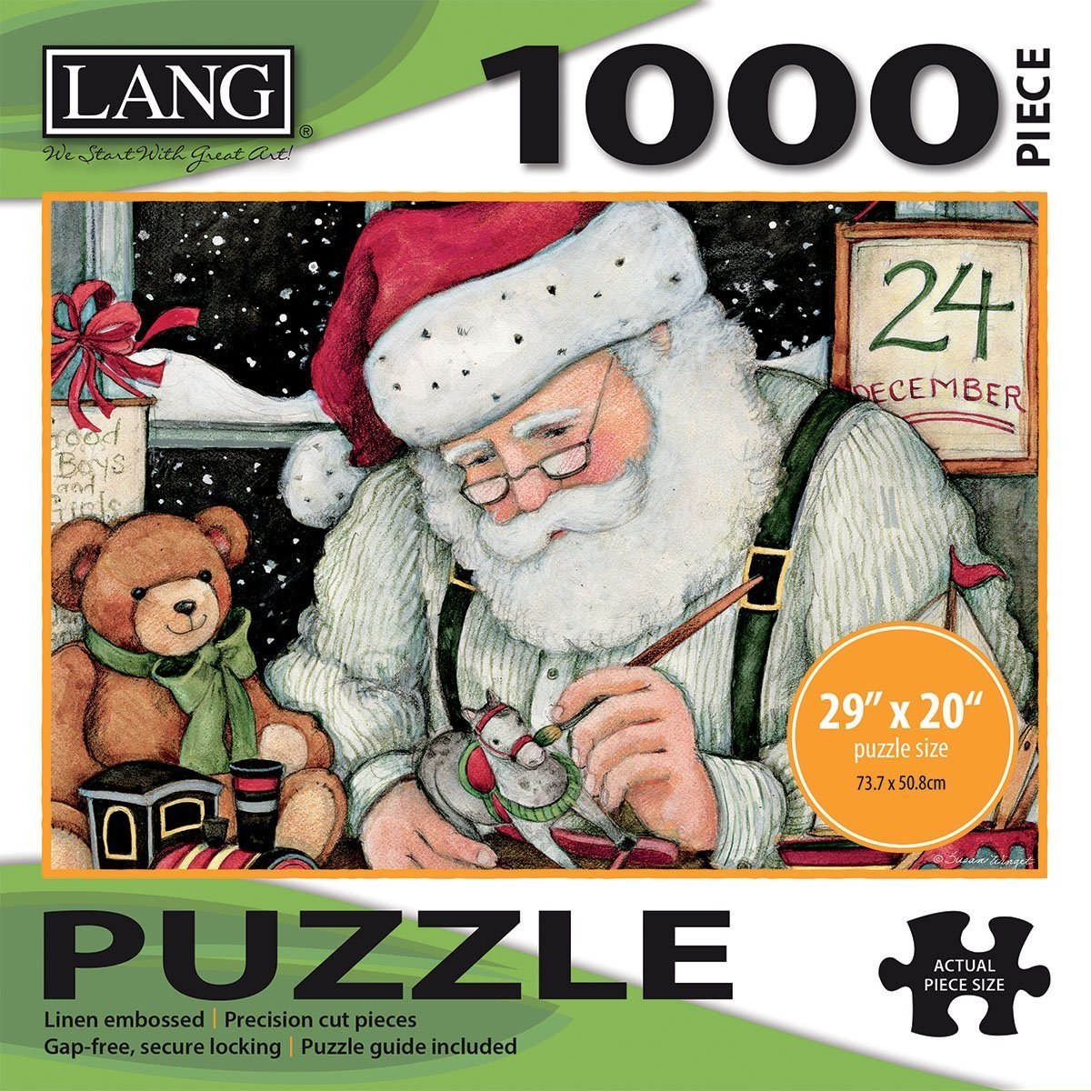 Santa's Workshop - 1000pc Jigsaw Puzzle by Lang  			  					NEW - image 1