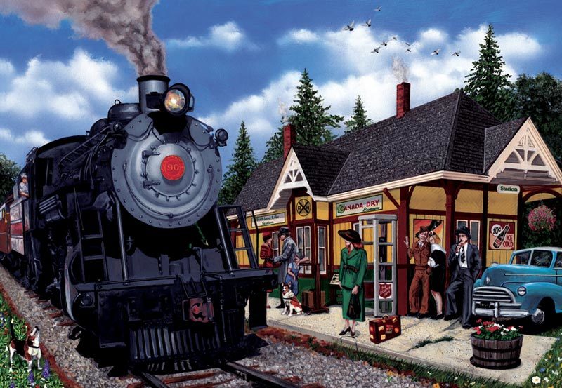 Kirkland Lake Station - 2000pc Jigsaw Puzzle by Cobble Hill