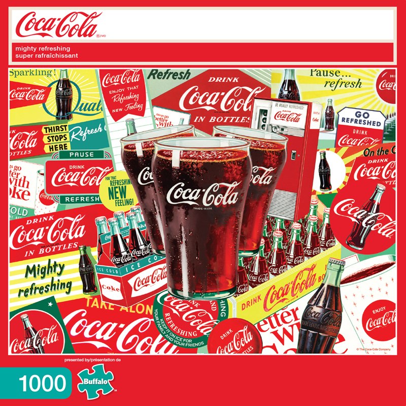 Coca-Cola: Mighty Refreshing - 1000pc Jigsaw Puzzle By Buffalo Games - image 1