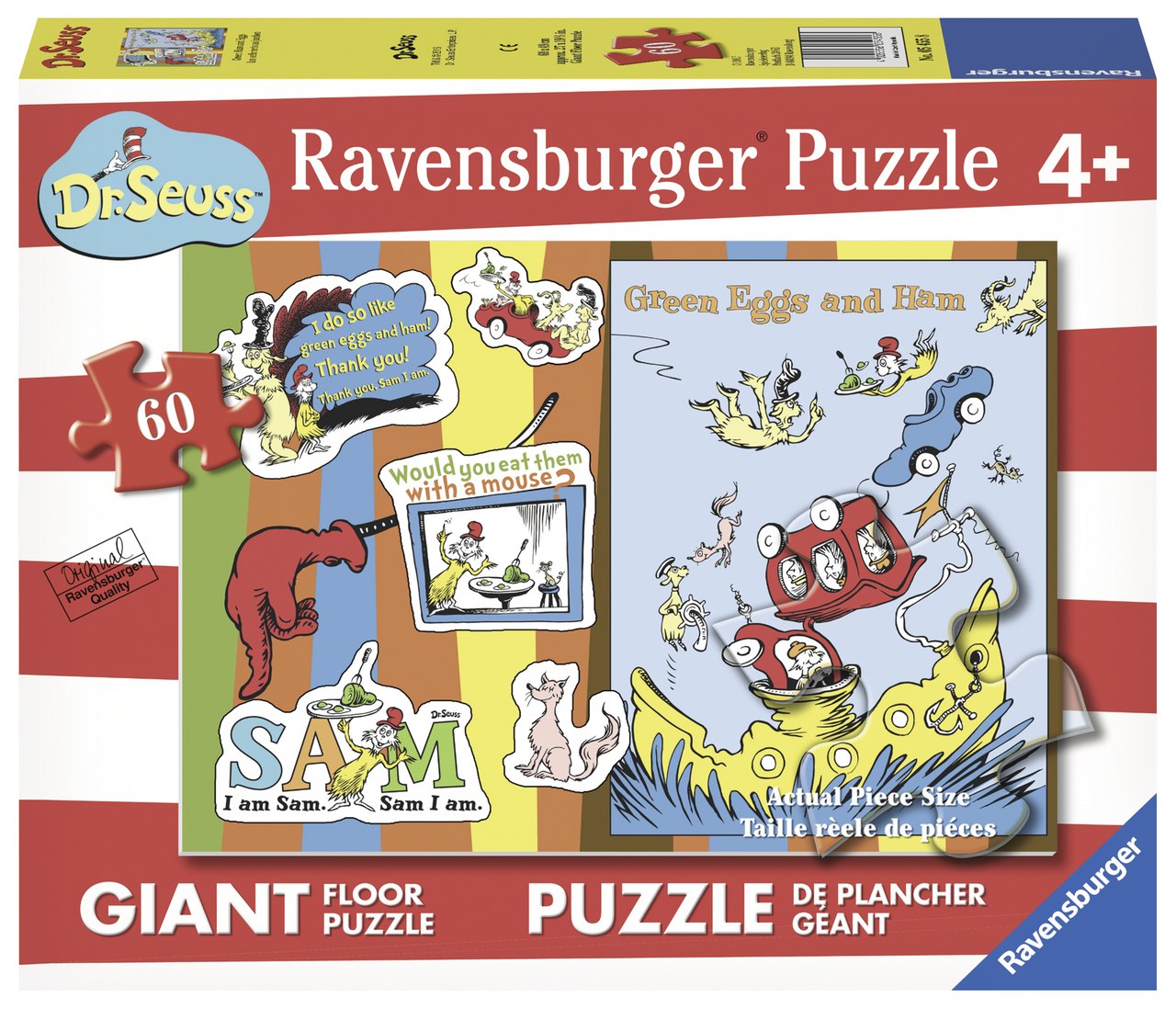 Green Eggs & Ham - 24pc Floor Puzzle by Ravensburger  			  					NEW - image 3