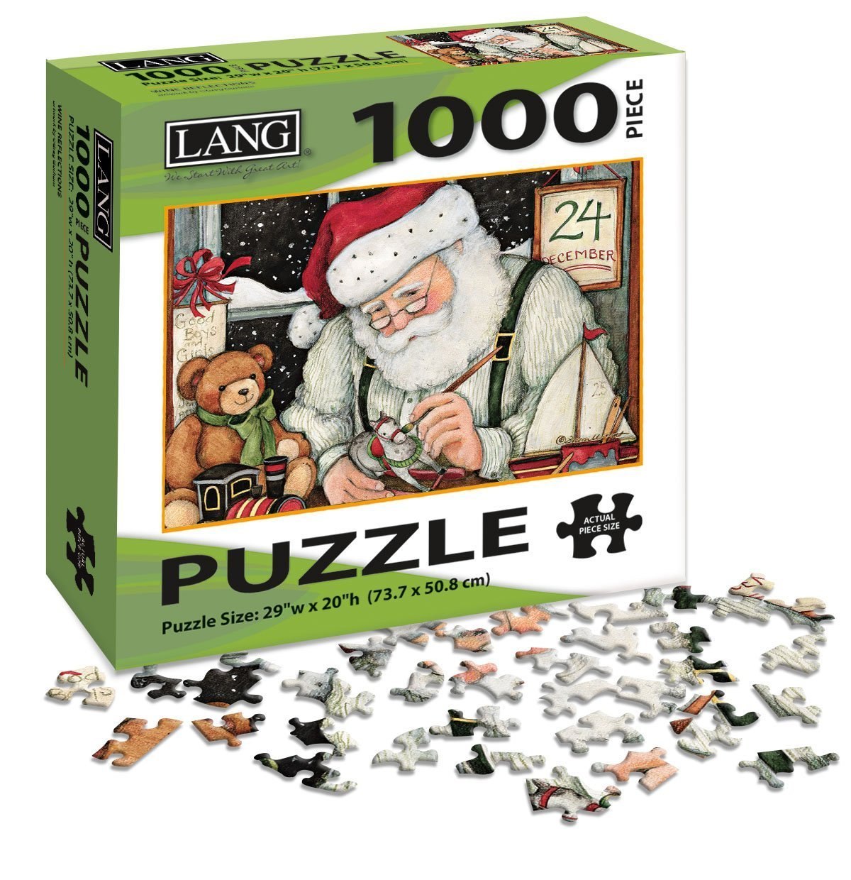 Santa's Workshop - 1000pc Jigsaw Puzzle by Lang  			  					NEW - image 2