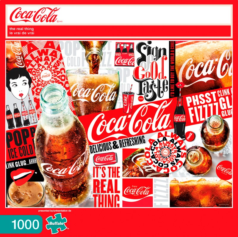 Coca Cola: The Real Thing - 1000pc Jigsaw Puzzle By Buffalo Games  			  					NEW - image 1