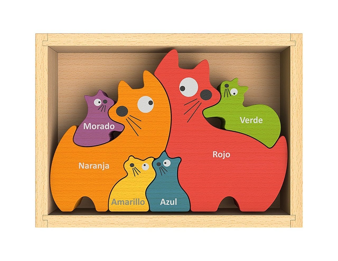 Cat Family - EcoFriendly Wooden Puzzle - image 2