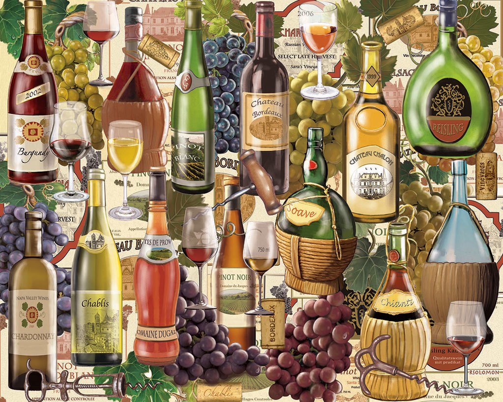 Wine Country - 1000pc Jigsaw Puzzle by White Mountain
