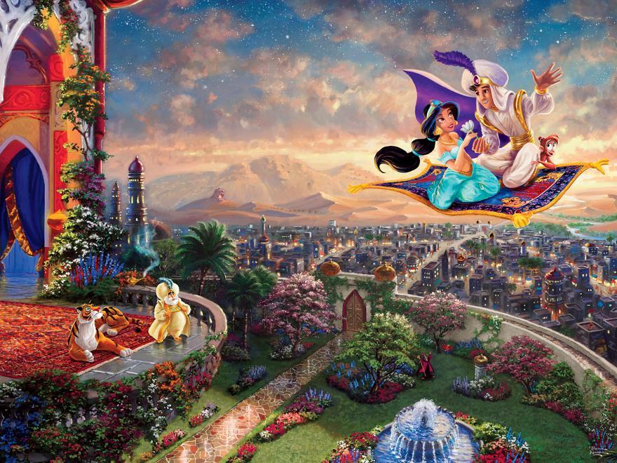 Thomas Kinkade Disney Dreams: Aladdin - 750pc Jigsaw Puzzle by Ceaco