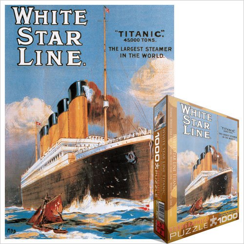 Titanic: White Star Line - 1000pc Jigsaw Puzzle by Eurographics