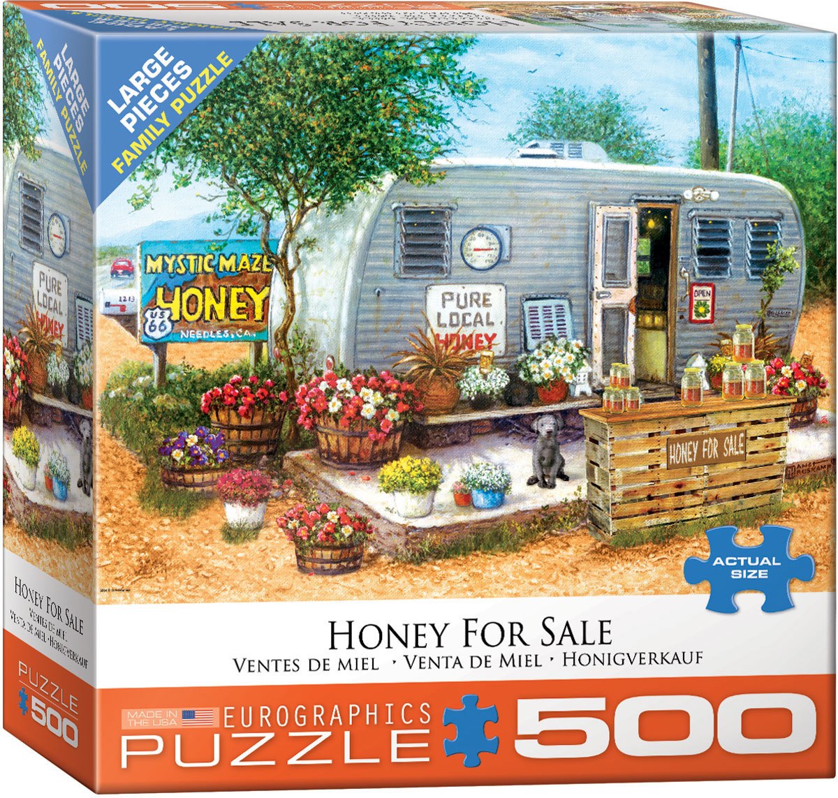 Honey For Sale - 500pc Jigsaw Puzzle by Eurographics  			  					NEW - image 1