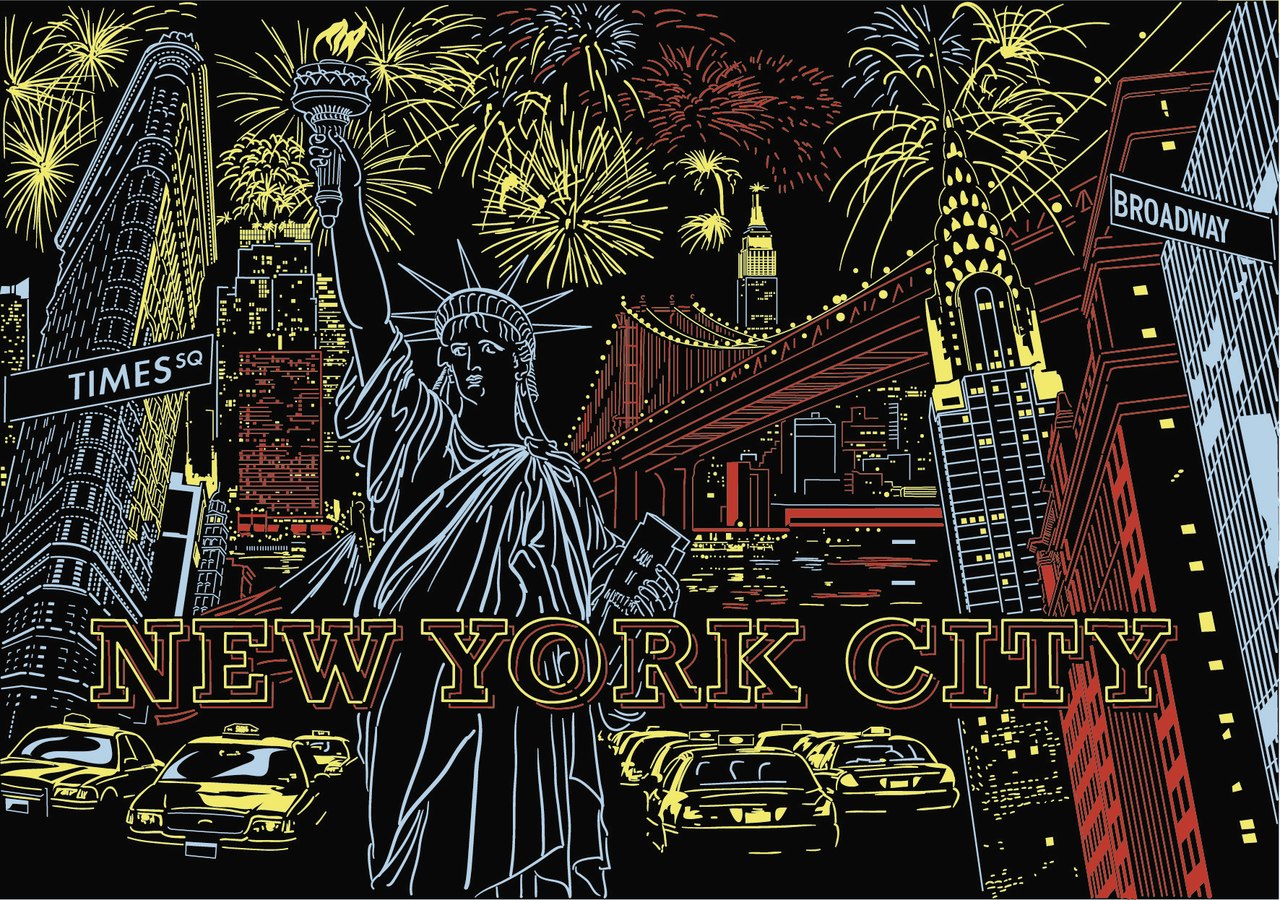 Colorful New York - 1000pc Jigsaw Puzzle by Ravensburger - image 2