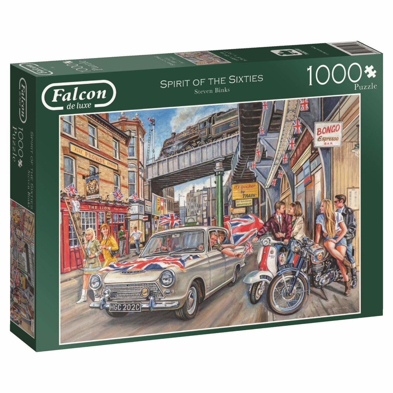 Spirit of the 60's - 1000pc Jigsaw Puzzle By Falcon  			  					NEW - image 1