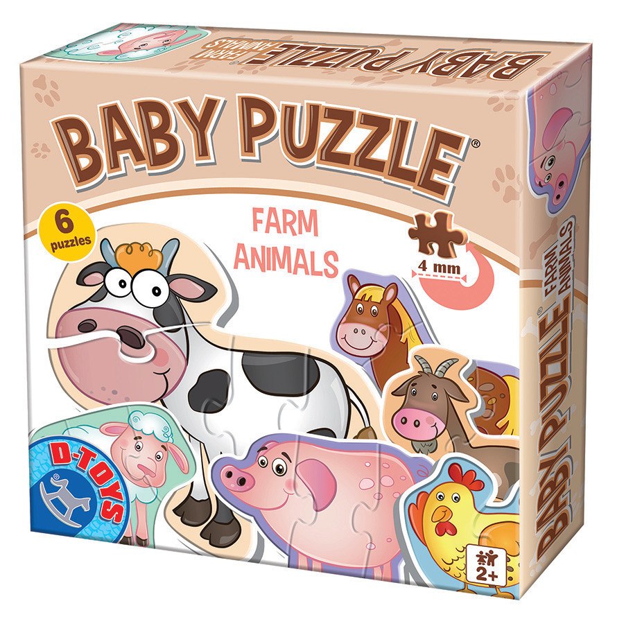 Farm Animals - Baby Jigsaw Puzzle by D-Toys - image main