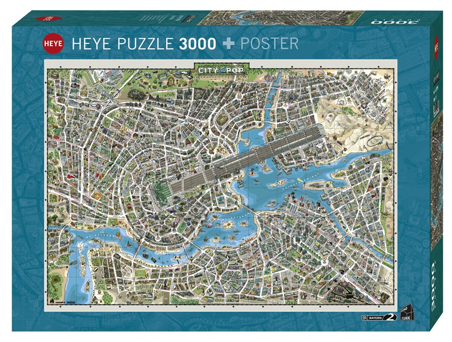 City of Pop - 3000pc Jigsaw Puzzle By Heye  			  					NEW - image 1