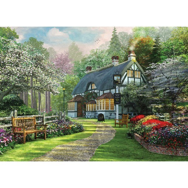 Picture Perfect III: The Cottage Pub - 1000pc Jigsaw Puzzle by Holdson  			  					NEW