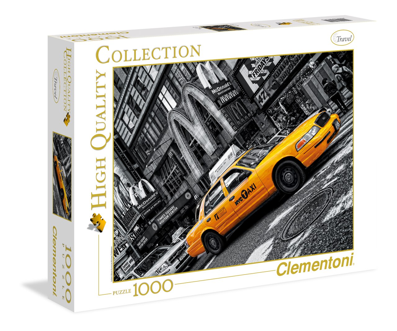 NY Taxi - 1000pc Jigsaw Puzzle by Clementoni - image 1