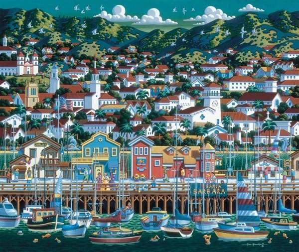 Santa Barbara - 500pc Jigsaw Puzzle by Dowdle