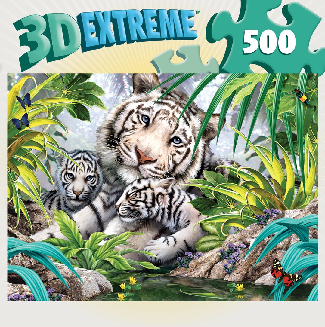 Tiger Love  - 500pc Jigsaw Puzzle by Masterpieces