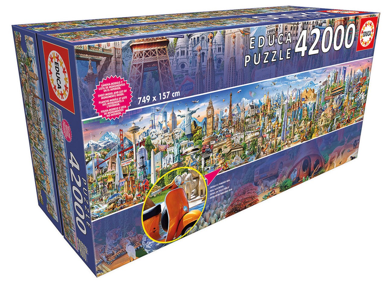 Around the World - 42000pc Jigsaw Puzzle By Educa  			  					NEW - image 1