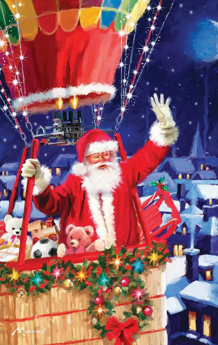 Santa's Balloon - 550pc Jigsaw Puzzle by SunsOut