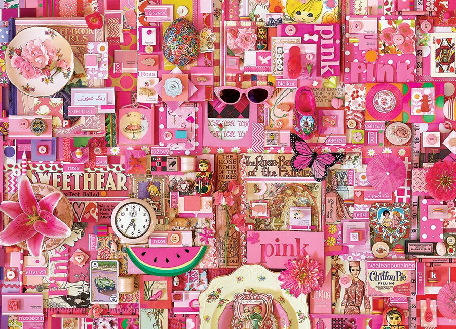 Rainbow Project: Pink - 1000pc Jigsaw Puzzle by Cobble Hill