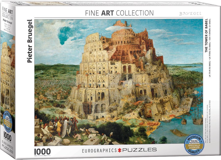 Tower of Babel / Pieter Bruegel - 1000pc Jigsaw Puzzle by Eurographics