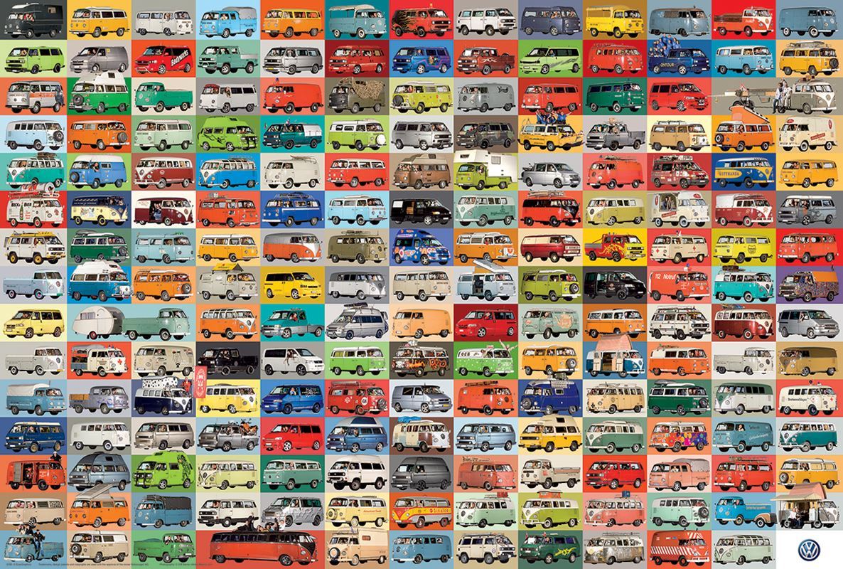 The VW Groovy Bus - 2000pc Jigsaw Puzzle by Eurographics