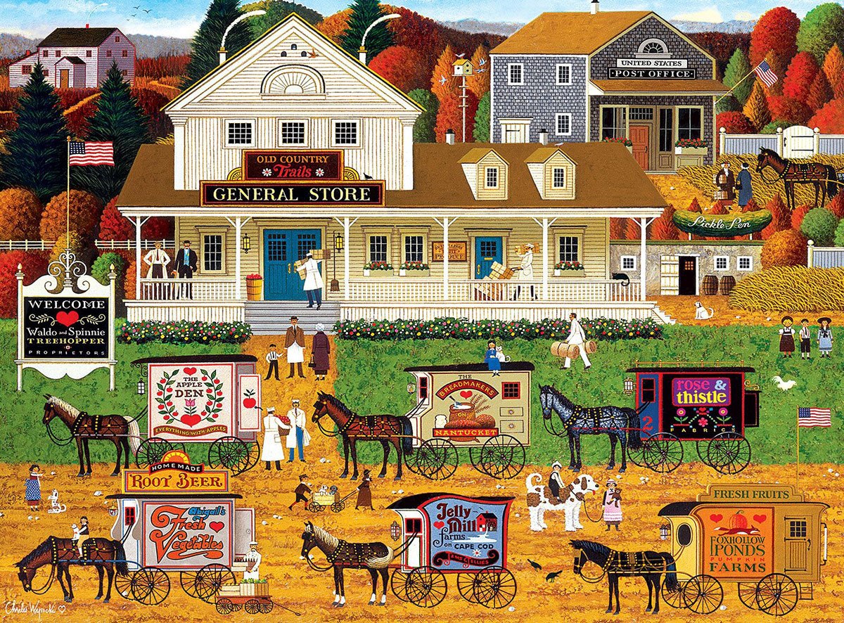 Charles Wysocki: Storin' Up - 1000pc Jigsaw Puzzle by Buffalo Games  			  					NEW